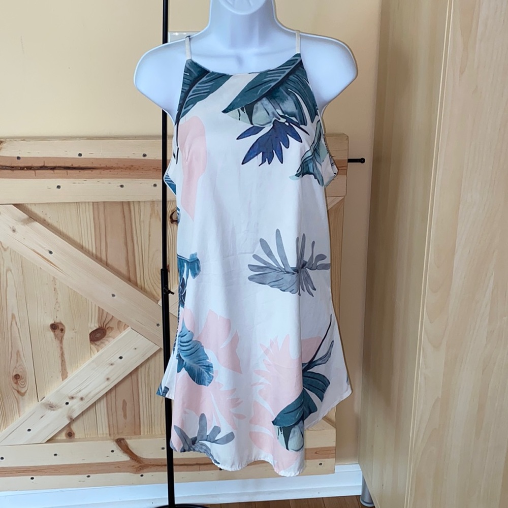 Womens Palm Leaf Tank Top